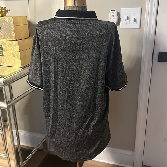 NEW Mens bunny polo short sleeve gray & black shirt size XXL - Picture 4 of 7